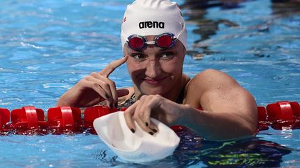  Katinka Hosszú, nouvelle détentrice du record du monde du 200m 4 nages (MARTIN BUREAU / AFP)