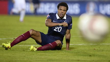 L'attaquant de l'&eacute;quipe de France Lo&iuml;c R&eacute;my lors du match en Serbie, &agrave; Belgrade, le 8 septembre 2014.&nbsp; (FRANCK FIFE / AFP)