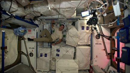 Thomas Pesquet dans la Station spatiale internationale (ISS) (ESA / THOMAS PESQUET)