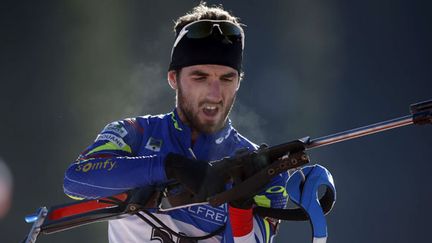 Le biathlète français Jean-Guillaume Béatrix