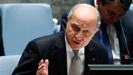 &nbsp; (Laurent Fabius a réuni mardi soir les alliés occidentaux et arabes de la France sur le dossier syrien © MaxPPP)