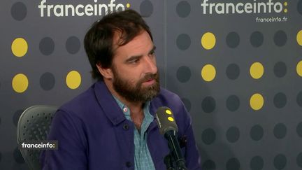 L'acteur Grégory Montel, invité de l'Info Médias sur franceinfo le 24 juin. (FRANCEINFO / RADIOFRANCE)