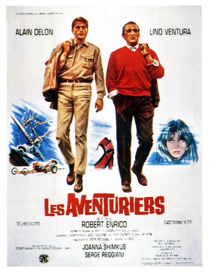 Affiche du film "Les Aventuriers". (LMPC / GETTY IMAGES)