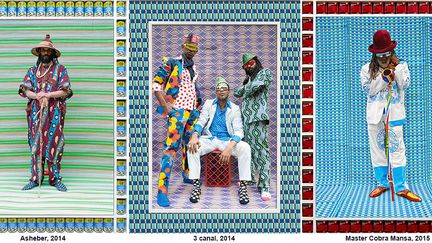 Hassan Hajjaj est né au Maroc en 1961 mais vit à Londres depuis 1973. Cette double culture lui a permis de développer une œuvre originale qui célèbre l’art visuel populaire. Dans ses portraits colorés ils n’hésitent pas à faire côtoyer logos, objets du quotidien, tissus africains, vêtement traditionnels ou contemporains. Grâce à ce métissage d’influences ethniques et occidentales, il questionne avec humour la société de consommation, la tradition et l’identité.&nbsp; &nbsp; (HASSAN HAJJAJ)