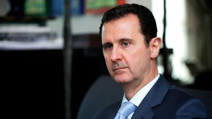 Le pr&eacute;sident syrien,&nbsp;Bachar Al-Assad, &agrave; Damas (Syrie), le 15 janvier 2015. (SANA / AFP)