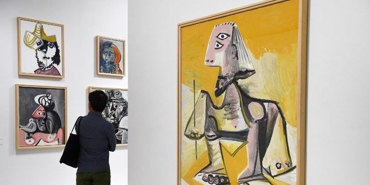 Picasso : plusieurs toiles de l'exposition à Landerneau (juin 2017)
 (Fred TANNEAU / AFP)