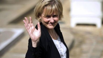 Nadine Morano quitte l'Elysée, le 9 mai 2012. (AFP - Lionel Bonaventure)