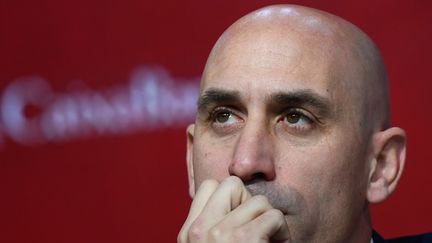 Luis Rubiales, le président de la Fédération espagnole de football, le 27 novembre 2019. (GABRIEL BOUYS / AFP)