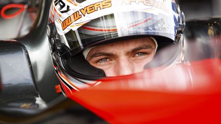 Le pilote n&eacute;erlandais Max Verstappen, dans sa Formule 3, lors du Grand prix de Pau, le 11 mai 2014. (FLORENT GOODEN / DPPI MEDIA / AFP)