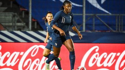 Kadidiatou Diani a parfaitement lancé les Bleues face au pays de Galles, lors des éliminatoires de la Coupe du monde 2023. (MATTHIEU MIRVILLE / MATTHIEU MIRVILLE)