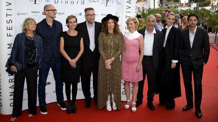 Sandrine Bonnaire et le jury de la 30 édition du festival du film britannique de Dinard (MARC OLLIVIER / MAXPPP)