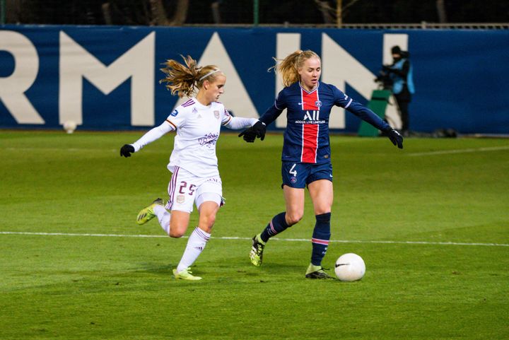 Katja Snoeijs et les Bordelaises&nbsp;doivent s'imposer face à Wolfsburg pour rejoindre en phase de groupe le PSG, qualifié d'office. (MELANIE LAURENT / A2M SPORT CONSULTING)