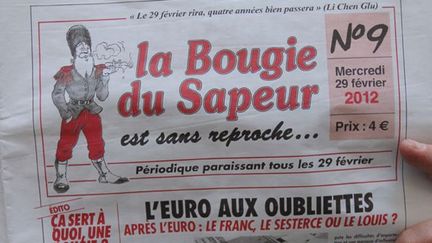 La Une du numéro 9 de la &quot;Bougie du Sapeur&quot;
 (AFP / Pierre Verdy)