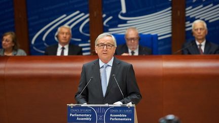  (Jean-Claude Juncker devant l'Assemblée parlementaire du Conseil de l'Europe © Council of Europe)