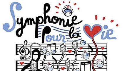 La pochette de l'album "Symphonie pour la vie" a été illustrée par le dessinateur Plantu. (CAPTURE D'ECRAN AMAZON MUSIC)