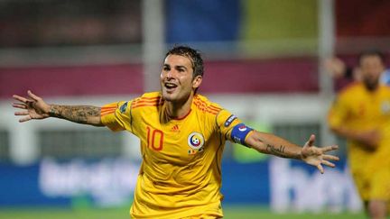 Adrian Mutu sous le maillot de la Roumanie