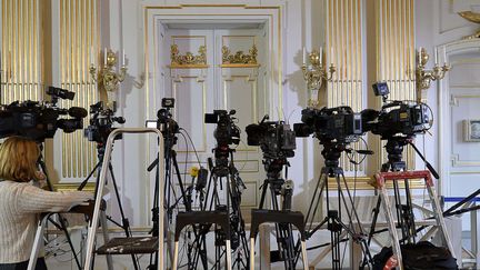 Qui recevra le prix Nobel de littérature ? (image d'archives : l'Académie royale suédoise à Stockholm avant l'annonce du prix 2013)
 (Anders Wiklund / AP Photo / SIPA)