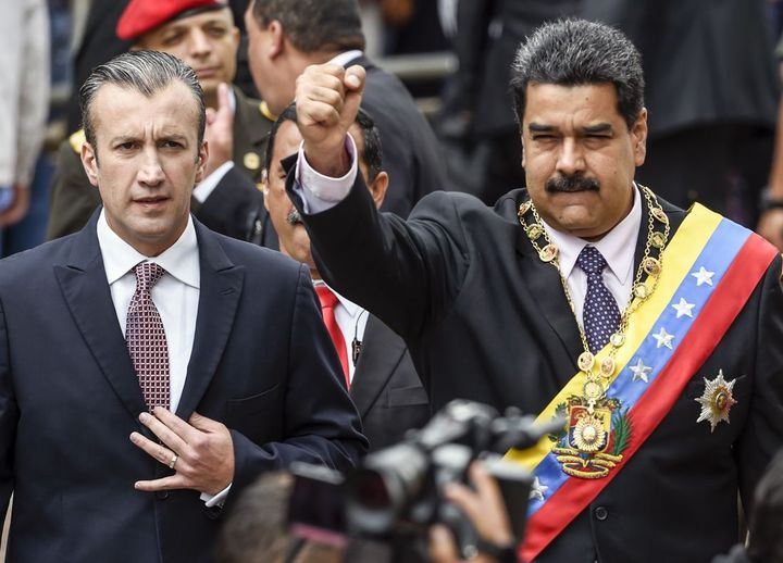 Tareck El Aissami, le nouveau vice-président du président Maduro, sur la liste américaine des barons de la drogue.  (Juan BARRETO / AFP)