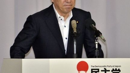 Le Premier ministre japonais Naoto Kan annonce sa démission (26 août 2011) (AFP / Yoshikazu Tsuno)