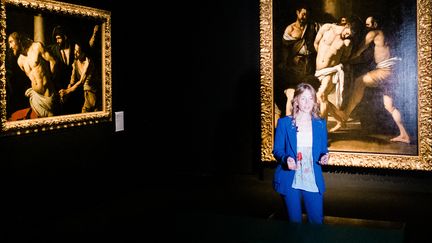 Maria Cristina Terzaghi, spécialiste du Caravage, au musée de Capodimonte à Naples, où elle était commissaire d'une exposition consacrée au maître du clair-obscur (11 avril 2019) (ELIANO IMPERATO / CONTROLUCE)