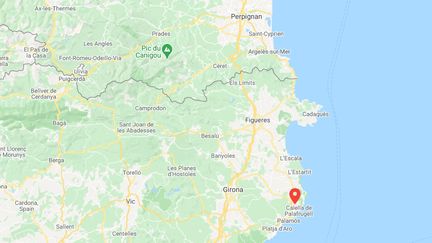 Un énorme incendie a détruit 415 hectares de végétation en juillet&nbsp;dans le parc naturel du cap de Creus à quelques kilomètres de&nbsp;Palafrugell. (GOOGLE MAPS)