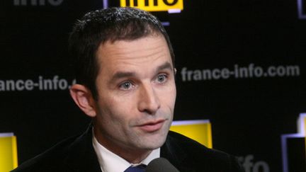 &nbsp; (Benoît Hamon invité de France Info © RF/ Gilles Halais)