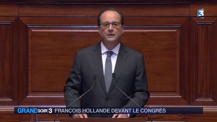 l'intervention de François Hollande face au Congrès