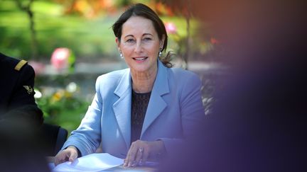 La ministre de l'Ecologie S&eacute;gol&egrave;ne Royal donne une conf&eacute;rence de presse &agrave; La Rochelle (Charente-Maritime), le 7 juin 2014. (XAVIER LEOTY / AFP)