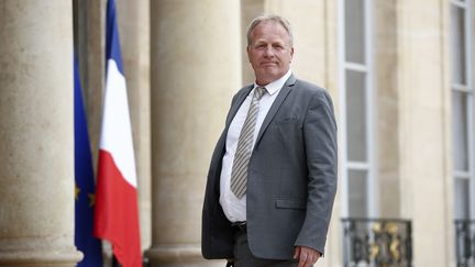 François Hommeril, le président de la CFE-CGC, le 4 juin 2020 à l'Elysée à Paris. (YOAN VALAT / POOL)