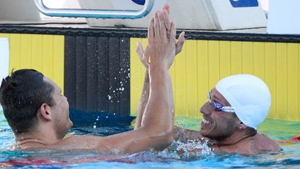 Florent Manaudou et Frédérick Bousquet