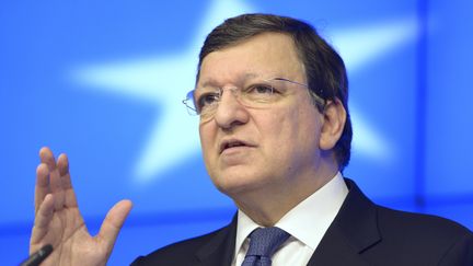 Le pr&eacute;sident de la Commission europ&eacute;enne, Jos&eacute; Manuel Barroso, le 14 mars 2013 &agrave; Bruxelles (Belgique). (ERIC VIDAL / REUTERS)