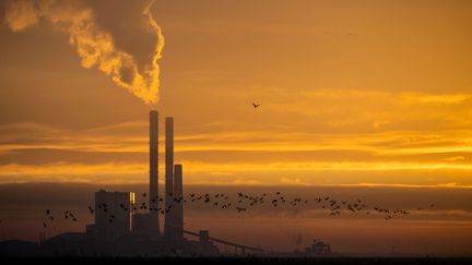 La centrale à charbon de Cordemais (Loire-Atlantique), en janvier 2022. (LOIC VENANCE / AFP)