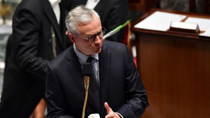 Le ministre de l'Economie, Bruno Le Maire, à l'Assemblée nationale, le 29 septembre 2020. (ALAIN JOCARD / AFP)