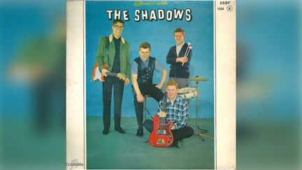 La pochette du 45 tours du groupe "The Shadows" "Sleep Walk". (COLUMBIA)