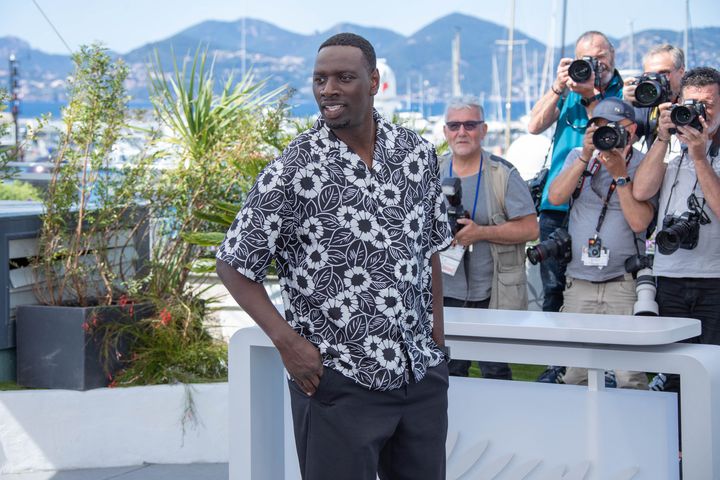 L'acteur Omar Sy au Festival de Cannes, le 19 mai 2022. (ROLAND MACRI / HANS LUCAS / AFP)