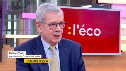 Invité de Jean-Paul Chapel dans ":l'éco", Philippe Varin, président de France Industrie, est venu parler de l'état de l'industrie française et des perspectives en matière d'emploi à l'occasion de la semaine de l'industrie.