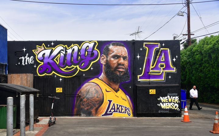 LeBron James LA (FREDERIC J. BROWN / AFP)