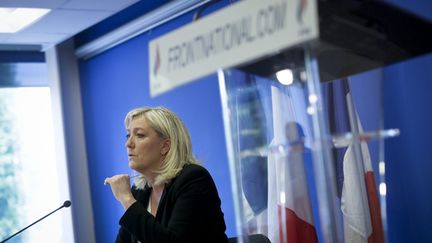  (Marine Le Pen est largement en tête des intentions de vote au premier comme au second tour © Maxppp)