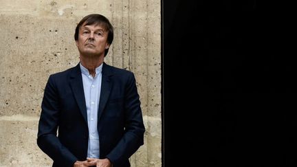 Nicolas Hulot devant le ministère de la Transition écologique, le 4 septembre 2018 à Paris. (PHILIPPE LOPEZ / AFP)