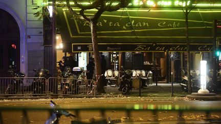 La façade du Bataclan Café, situé à côté de la salle de concert parisienne visée par des attaques le 13 novembre 2015. (MAXPPP)