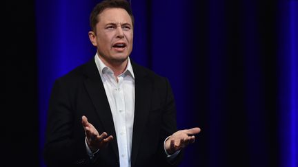 L'entrepreneur Elon Musk lors d'une conférence, à Adelaïde, en Australie, le 29 septembre 2017.&nbsp; (PETER PARKS / AFP)