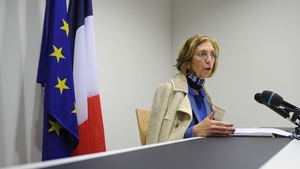 La ministre du Commerce, Nicole Bricq, &agrave; Luxembourg, le 14 juin 2013. (JOHN THYS / AFP)