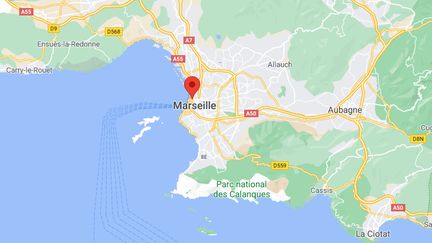 Les deux fusillades se sont déroulées à Marseille (Bouches-du-Rhône) dans la soirée du 7 septembre et dans la nuit du 7 au 8 septembre 2021. (CAPTURE ECRAN GOOGLE MAPS)