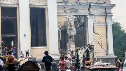 In Ukraine, the city of Odessa suffered an attack on the night of July 22-23, 2023. (STRINGER / ANADOLU AGENCY)