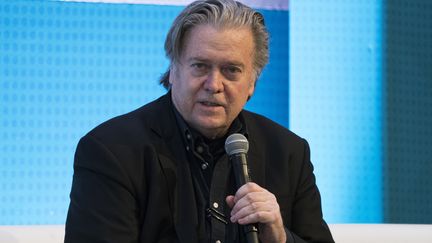 Steve Bannon lors d'une conférence en mars 2018 à New-York (États-Unis).&nbsp; (DON EMMERT / AFP)