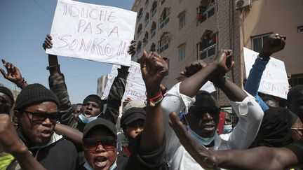 Des manifestations avaient éclaté au Sénégal, après l'arrestation d'Ousmane Sonko en 2021. (ALIOU MBAYE / EPA)