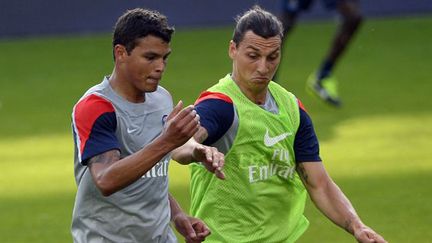 Thiago Silva et Zlatan Ibrahimovic