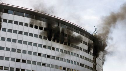 &nbsp; (Après avoir démarré vers 12h30, le feu a été éteint vers 14h. © Maxppp)