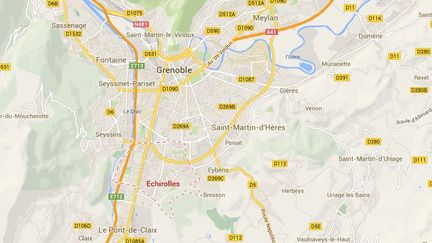 Un adolescent a &eacute;t&eacute; s&eacute;questr&eacute; pendant cinq heures &agrave; Echirolles (Is&egrave;re), le 14 mai 2014. ( GOOGLE MAPS / FRANCETV INFO )