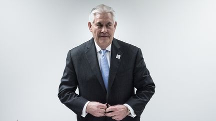 Le&nbsp;secrétaire d'Etat américain Rex Tillerson, à Bonn (Allemagne), le 16 février 2017. (BRENDAN SMIALOWSKI / AFP)